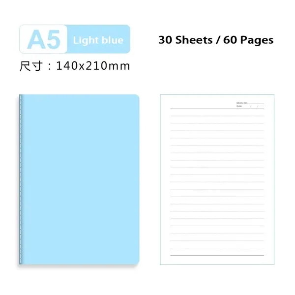 A5 Lined Notebook 30 Sheets/60 Pages - A5 Lined Notebook 30 Sheets/60 Pages - Image 16 of 16