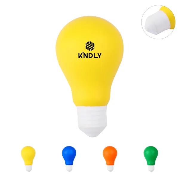 3.9" Custom PU Light Bulb Stress Ball Anxiety Reliever