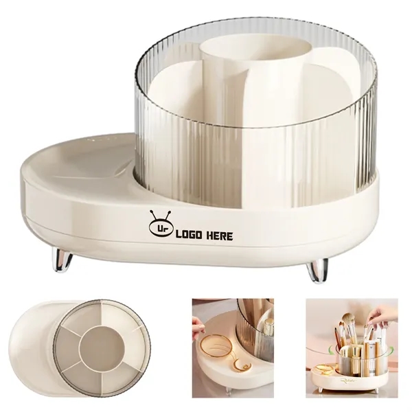 Rotating Cosmetics Desk Organizer - Rotating Cosmetics Desk Organizer - Image 0 of 1