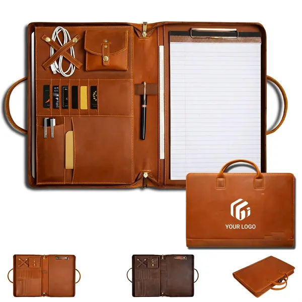 Lightweight laptop organizer folder PU leather portfolio - Lightweight laptop organizer folder PU leather portfolio - Image 0 of 4