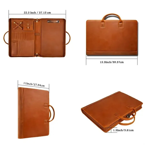 Lightweight laptop organizer folder PU leather portfolio - Lightweight laptop organizer folder PU leather portfolio - Image 1 of 4