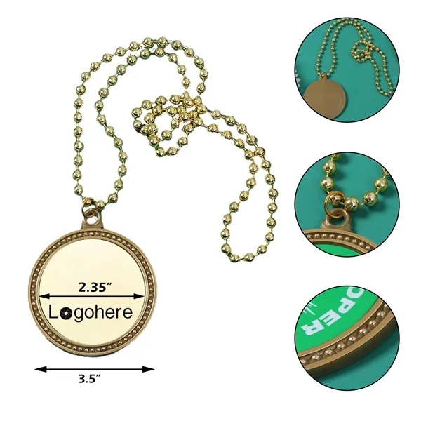 3.5" Party Event Pendant Necklace - 3.5" Party Event Pendant Necklace - Image 0 of 2