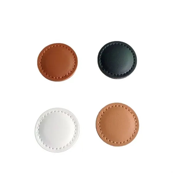 Durable Compact  Magnetic PU Leather Round Golf Ball Marker - Durable Compact  Magnetic PU Leather Round Golf Ball Marker - Image 9 of 9