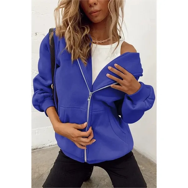 Women's Cute Hoodies Teen Girl Fall Jacket - Women's Cute Hoodies Teen Girl Fall Jacket - Image 2 of 5