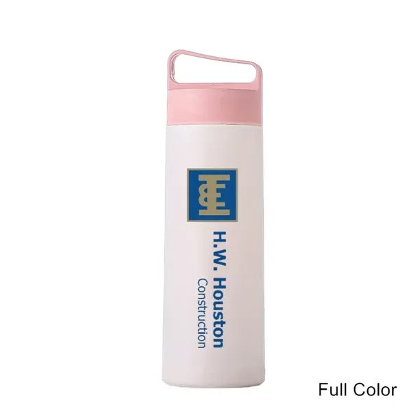 13.5 oz Glass Water Bottle with Plastic Handle Lid - 13.5 oz Glass Water Bottle with Plastic Handle Lid - Image 1 of 7