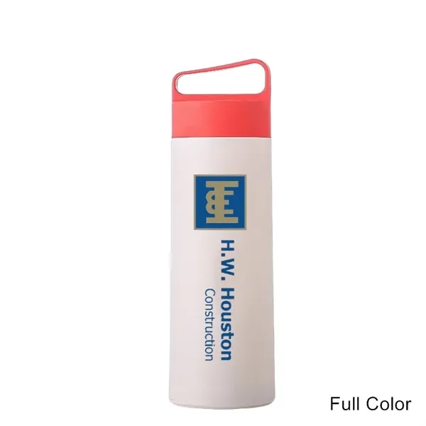 13.5 oz Glass Water Bottle with Plastic Handle Lid - 13.5 oz Glass Water Bottle with Plastic Handle Lid - Image 2 of 7