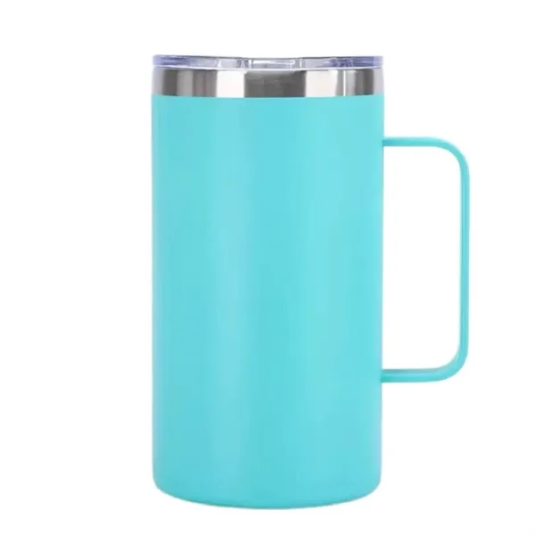 20oz. Custom Vacuum Insulated Travel Mug with Lid - 20oz. Custom Vacuum Insulated Travel Mug with Lid - Image 3 of 10