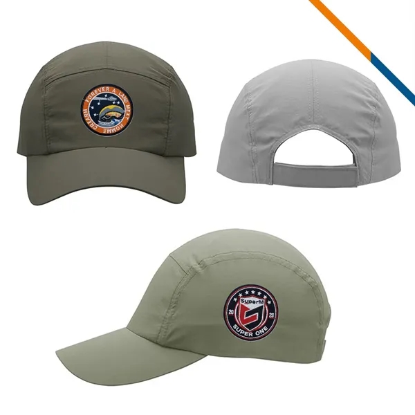 ApexCool Flexible Brim 5 Panel Performance Cap - ApexCool Flexible Brim 5 Panel Performance Cap - Image 1 of 8