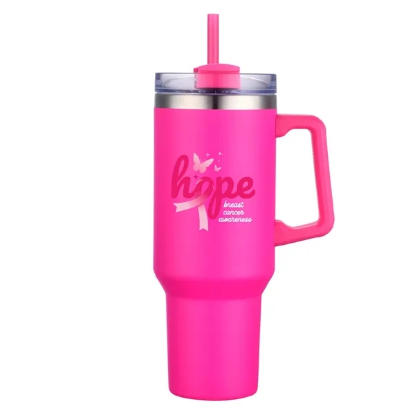 Big Traveler 40 oz Stainless Steel Tumbler - Big Traveler 40 oz Stainless Steel Tumbler - Image 7 of 42