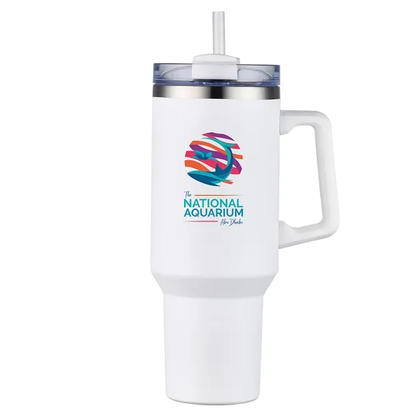 Big Traveler 40 oz Stainless Steel Tumbler - Big Traveler 40 oz Stainless Steel Tumbler - Image 10 of 42