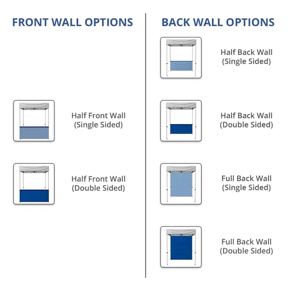 Premium 6 Ft Aluminum Tent, Full Back + Partial Side Walls - Premium 6 Ft Aluminum Tent, Full Back + Partial Side Walls - Image 1 of 3