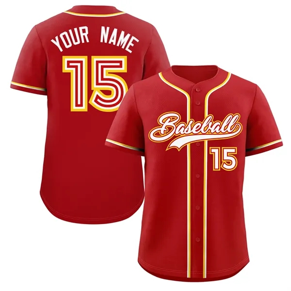 Custom Fashion Baseball Jersey Personalized Name Number Logo - Custom Fashion Baseball Jersey Personalized Name Number Logo - Image 1 of 4