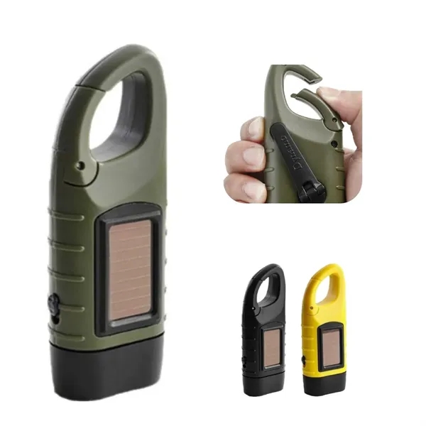 Rechargeable Hand Crank Solar Powered Flashlight - Rechargeable Hand Crank Solar Powered Flashlight - Image 4 of 4