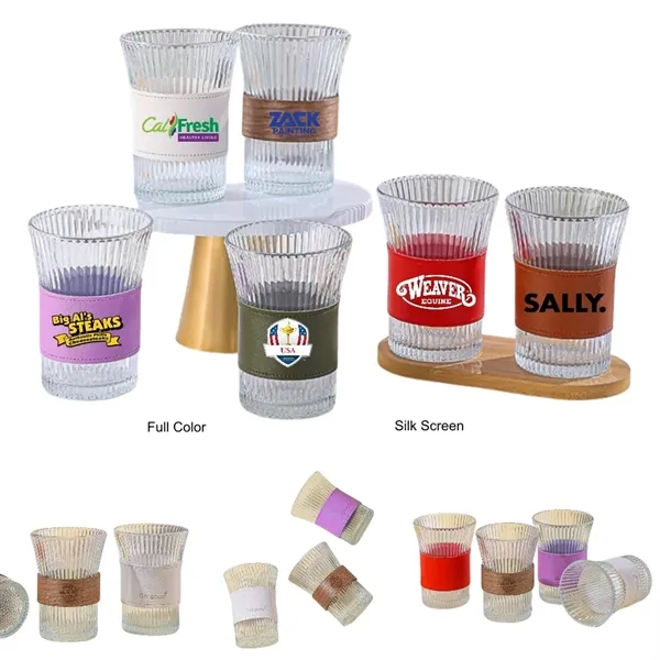 8/10 oz Japanese Style Accordion Ribbed Coffee Glass Cup - 8/10 oz Japanese Style Accordion Ribbed Coffee Glass Cup - Image 0 of 11