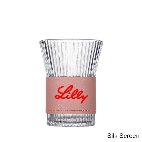 8/10 oz Japanese Style Accordion Ribbed Coffee Glass Cup - 8/10 oz Japanese Style Accordion Ribbed Coffee Glass Cup - Image 6 of 11