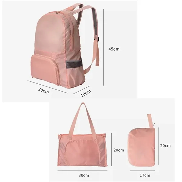 Foldable Lightweight Backpack - Foldable Lightweight Backpack - Image 2 of 3