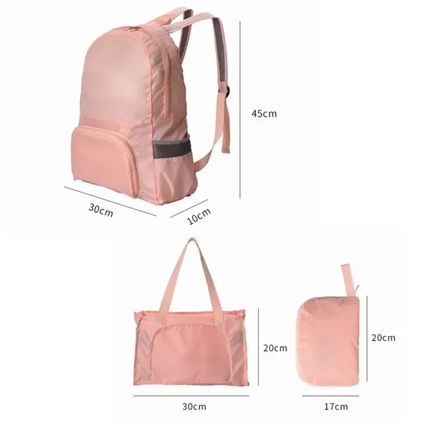 Foldable Lightweight Backpack - Foldable Lightweight Backpack - Image 3 of 3