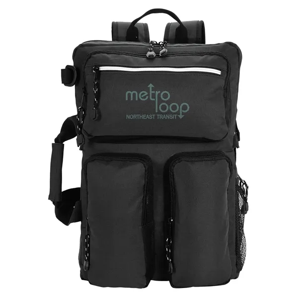 Atchison® RPET Ripstop Briefcase Backpack - Atchison® RPET Ripstop Briefcase Backpack - Image 2 of 2