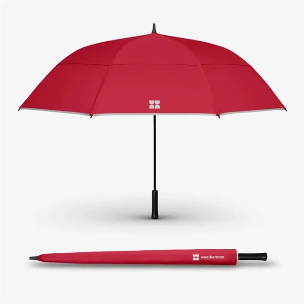 Weatherman® 100% Recycled 66 inch arc UPF 50+ Golf Umbrella - Weatherman® 100% Recycled 66 inch arc UPF 50+ Golf Umbrella - Image 7 of 9