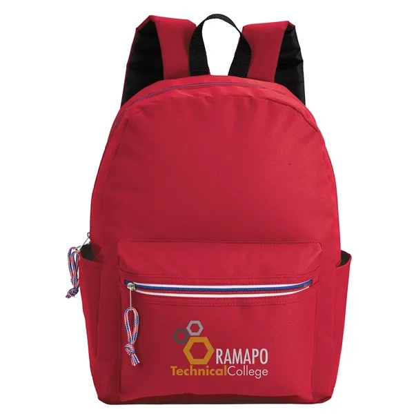 Good Value™ Tri-Color Zipper Backpack - Good Value™ Tri-Color Zipper Backpack - Image 1 of 1