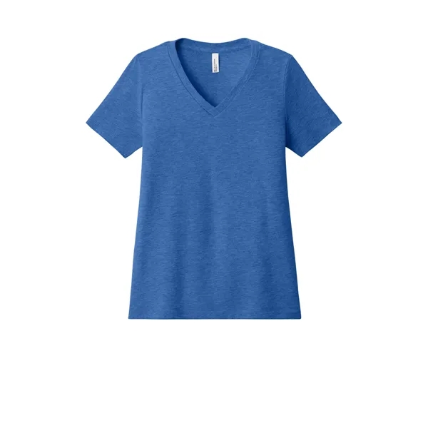 BELLA+CANVAS Women's Relaxed Heather CVC V-Neck Tee - BELLA+CANVAS Women's Relaxed Heather CVC V-Neck Tee - Image 13 of 37