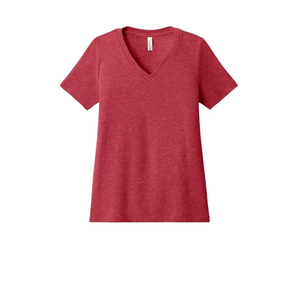 BELLA+CANVAS Women's Relaxed Heather CVC V-Neck Tee - BELLA+CANVAS Women's Relaxed Heather CVC V-Neck Tee - Image 34 of 37
