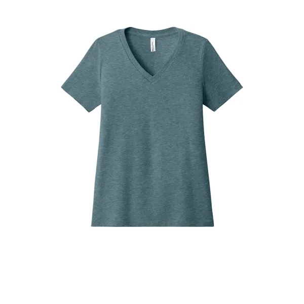 BELLA+CANVAS Women's Relaxed Heather CVC V-Neck Tee - BELLA+CANVAS Women's Relaxed Heather CVC V-Neck Tee - Image 36 of 37