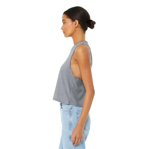 BELLA+CANVAS Women's Racerback Cropped Tank. - BELLA+CANVAS Women's Racerback Cropped Tank. - Image 33 of 52