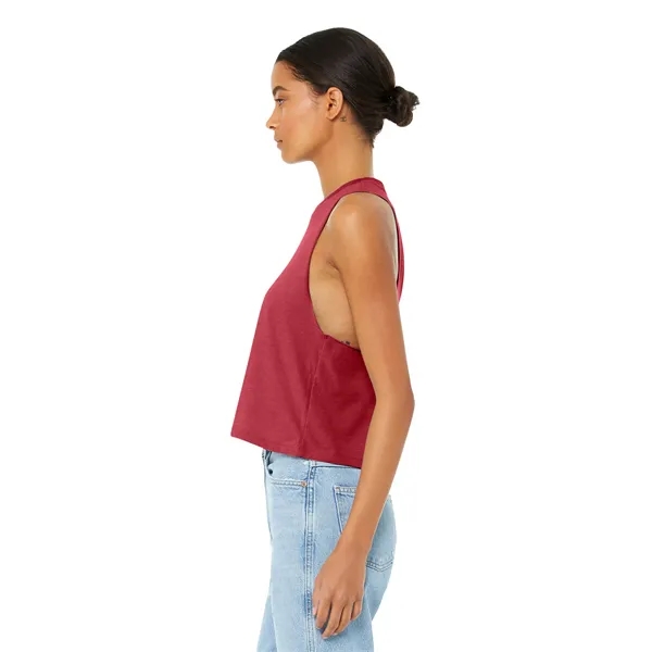 BELLA+CANVAS Women's Racerback Cropped Tank. - BELLA+CANVAS Women's Racerback Cropped Tank. - Image 49 of 52