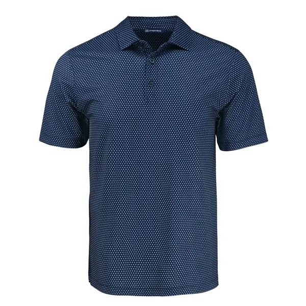 Cutter & Buck Pike Eco Shadow Check Print Recycled Mens Polo - Cutter & Buck Pike Eco Shadow Check Print Recycled Mens Polo - Image 4 of 9