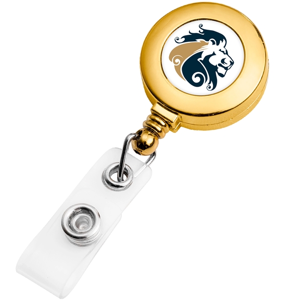 Chrome Round Badge Reel - Sample