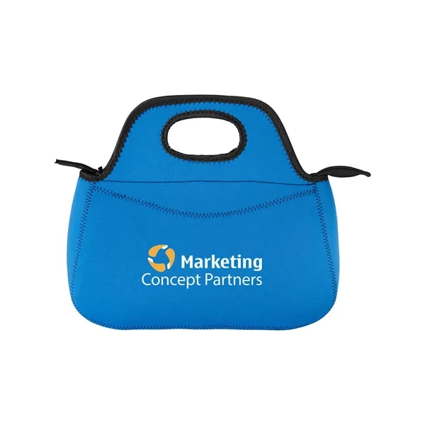 Zippered Neoprene Lunch Cooler Tote Bag - Zippered Neoprene Lunch Cooler Tote Bag - Image 2 of 11