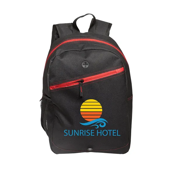 Front Zipper Color Laptop Backpack - Front Zipper Color Laptop Backpack - Image 0 of 8