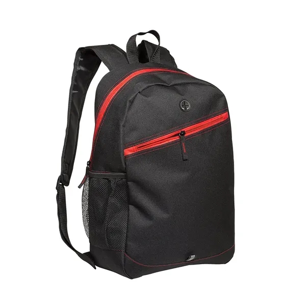 Front Zipper Color Laptop Backpack - Front Zipper Color Laptop Backpack - Image 8 of 8