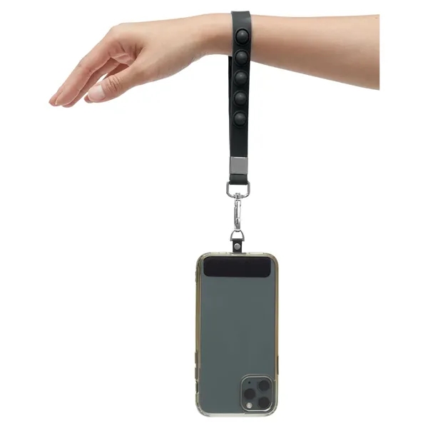 Push Pop Wrist Strap Keychain With Phone Holder - Push Pop Wrist Strap Keychain With Phone Holder - Image 2 of 17