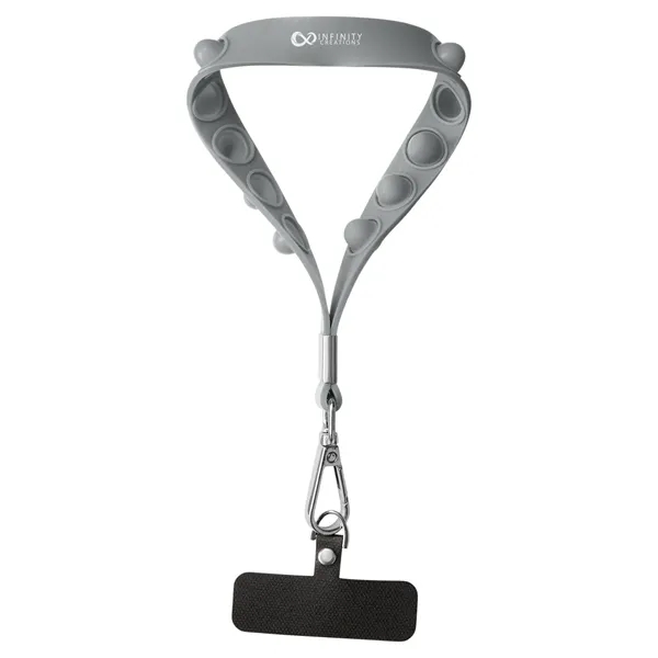 Push Pop Wrist Strap Keychain With Phone Holder - Push Pop Wrist Strap Keychain With Phone Holder - Image 4 of 17