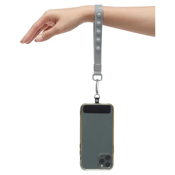 Push Pop Wrist Strap Keychain With Phone Holder - Push Pop Wrist Strap Keychain With Phone Holder - Image 5 of 17