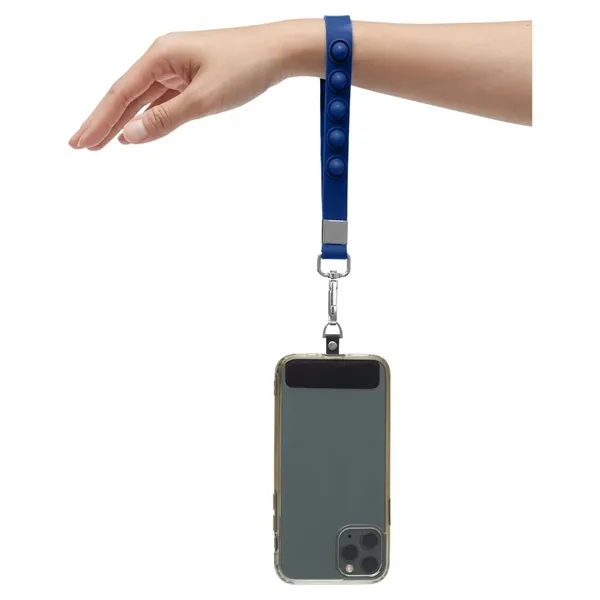 Push Pop Wrist Strap Keychain With Phone Holder - Push Pop Wrist Strap Keychain With Phone Holder - Image 7 of 17