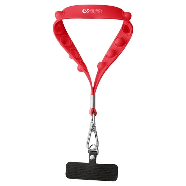 Push Pop Wrist Strap Keychain With Phone Holder - Push Pop Wrist Strap Keychain With Phone Holder - Image 10 of 17