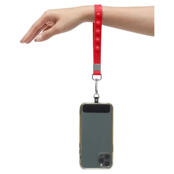 Push Pop Wrist Strap Keychain With Phone Holder - Push Pop Wrist Strap Keychain With Phone Holder - Image 11 of 17