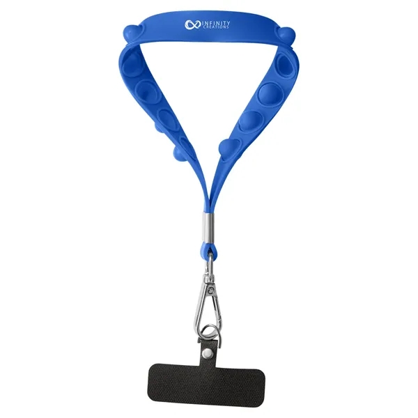 Push Pop Wrist Strap Keychain With Phone Holder - Push Pop Wrist Strap Keychain With Phone Holder - Image 12 of 17