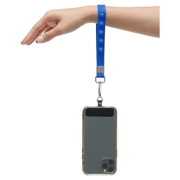 Push Pop Wrist Strap Keychain With Phone Holder - Push Pop Wrist Strap Keychain With Phone Holder - Image 13 of 17