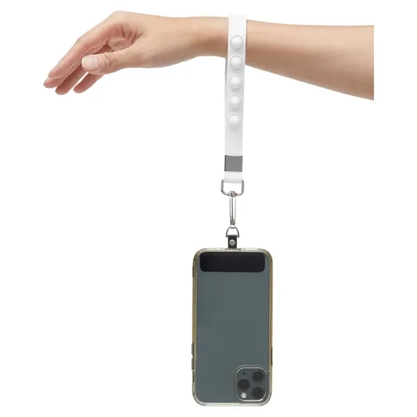 Push Pop Wrist Strap Keychain With Phone Holder - Push Pop Wrist Strap Keychain With Phone Holder - Image 16 of 17