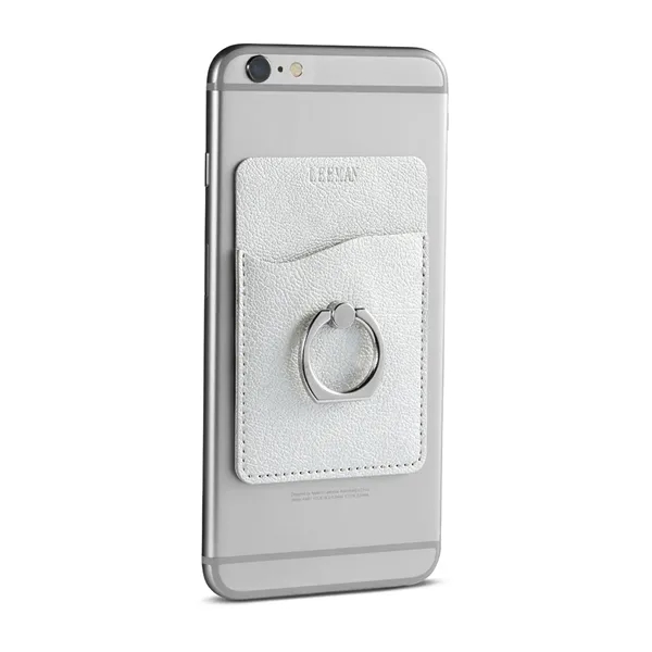 Leeman Shimmer Card Holder With Metal Ring Phone Stand - Leeman Shimmer Card Holder With Metal Ring Phone Stand - Image 7 of 8
