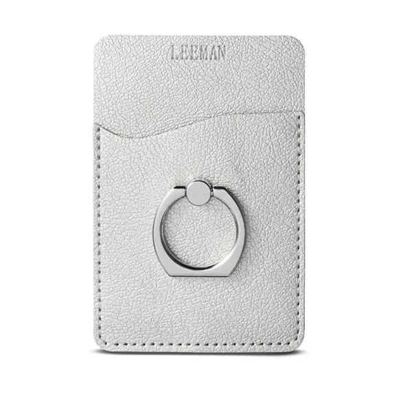 Leeman Shimmer Card Holder With Metal Ring Phone Stand - Leeman Shimmer Card Holder With Metal Ring Phone Stand - Image 8 of 8