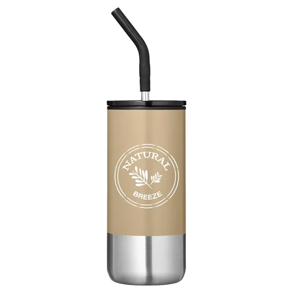 Summit 16 oz Insulated Tumbler With Straw - Summit 16 oz Insulated Tumbler With Straw - Image 0 of 11