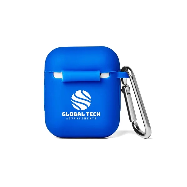 Silicone Earbud Case with Carabiner - Silicone Earbud Case with Carabiner - Image 1 of 11