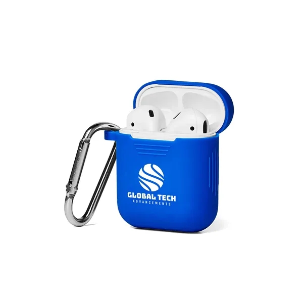 Silicone Earbud Case with Carabiner - Silicone Earbud Case with Carabiner - Image 2 of 11