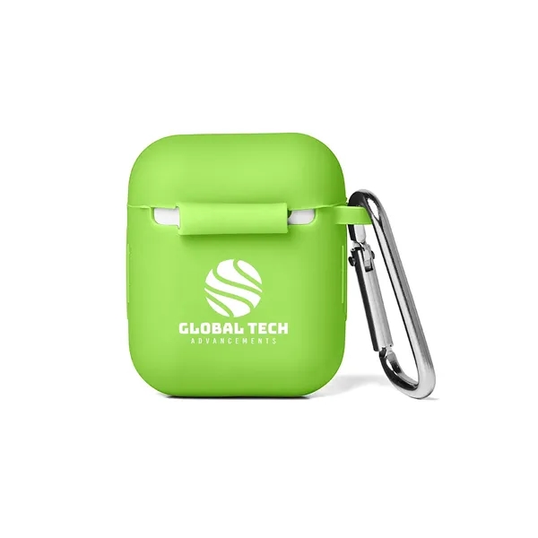 Silicone Earbud Case with Carabiner - Silicone Earbud Case with Carabiner - Image 4 of 11
