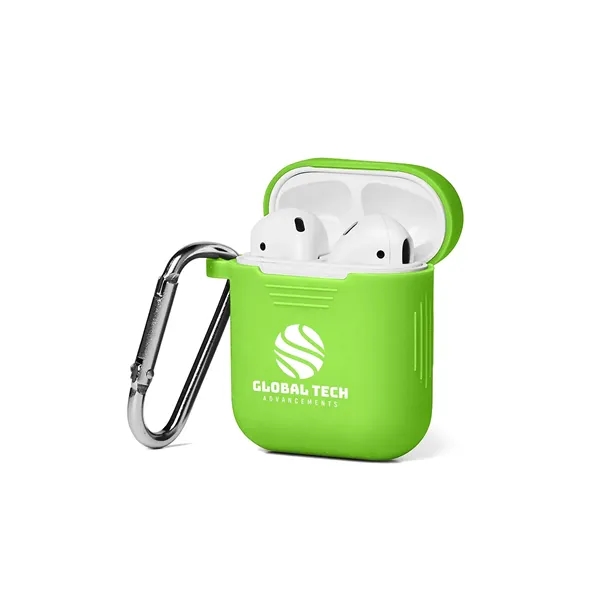 Silicone Earbud Case with Carabiner - Silicone Earbud Case with Carabiner - Image 5 of 11